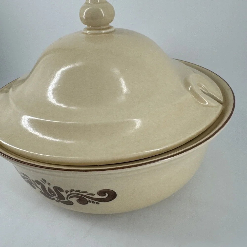 Casserole Dish With‎ Lid Soup Tureen 3 QT Pflatzgraff 320 MCM Vintage Dining